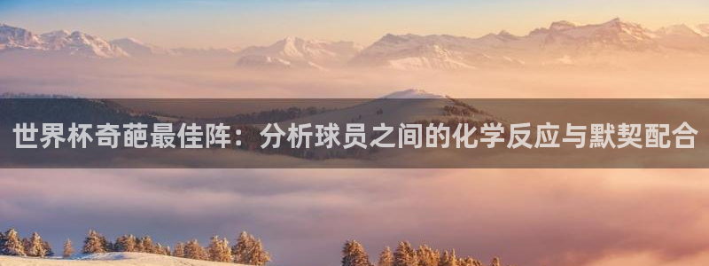 世界杯附加赛赛程表：世界杯奇葩最佳阵：分析球员之间的化学反应与默契配合