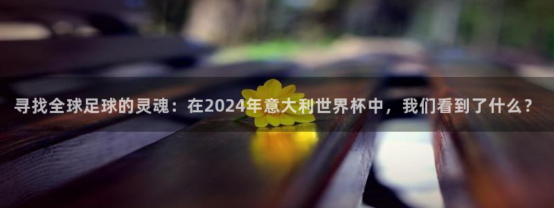 世界直播：寻找全球足球的灵魂：在2024年意大利世界杯中，我们看到了什么？